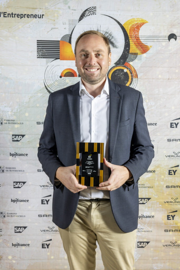 Jean-Charles Chemin reçoit le Prix de la Start-Up de l'Année